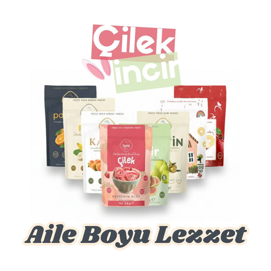 Liyola Freeze Dry 10’lu Aile Boyu Karışık Meyve Paketi (220g) | %100 Doğal ve Şeker İlavesiz Çıtır Gurme Set