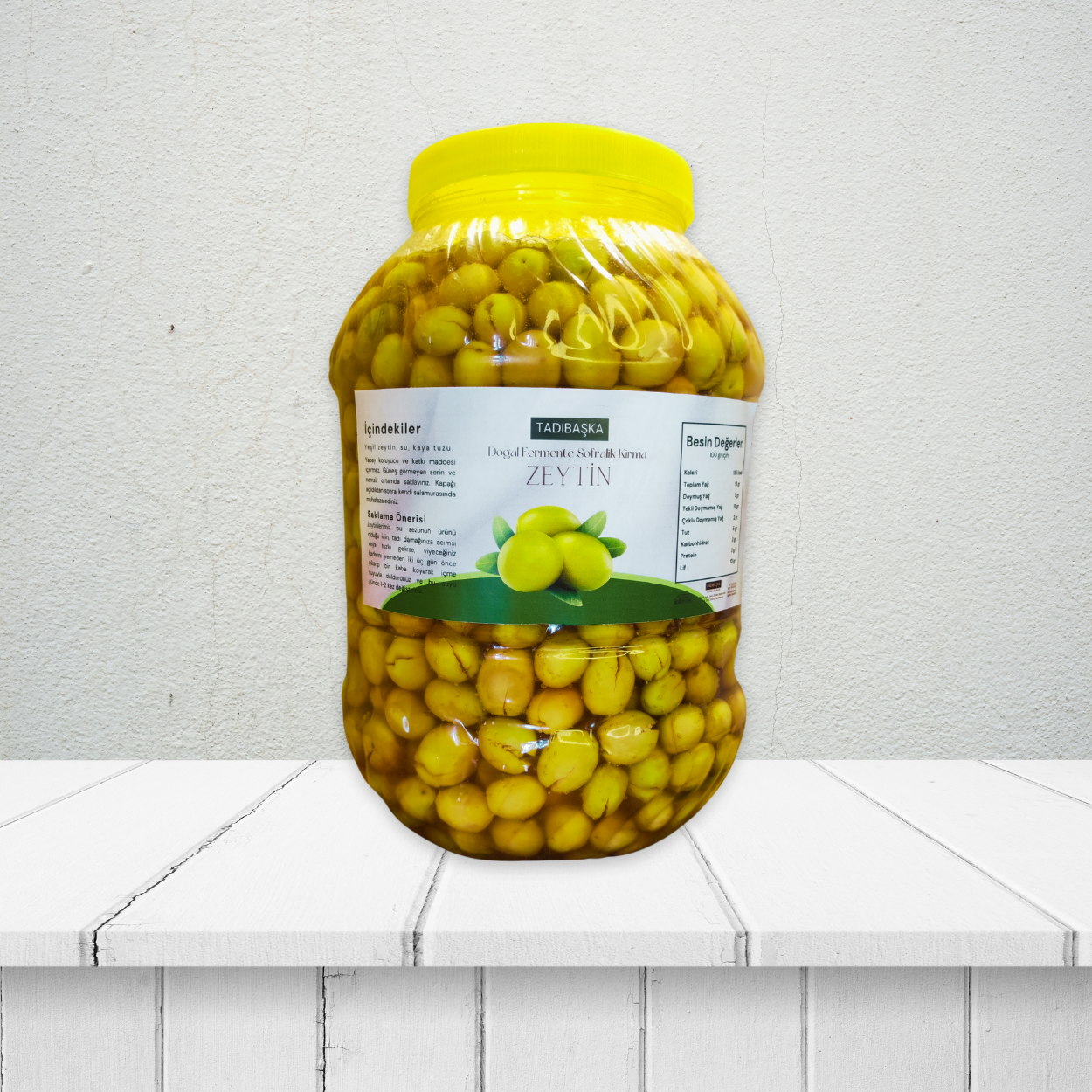 El Kırması Orta Taneli Yeşil Zeytin 5 Lt