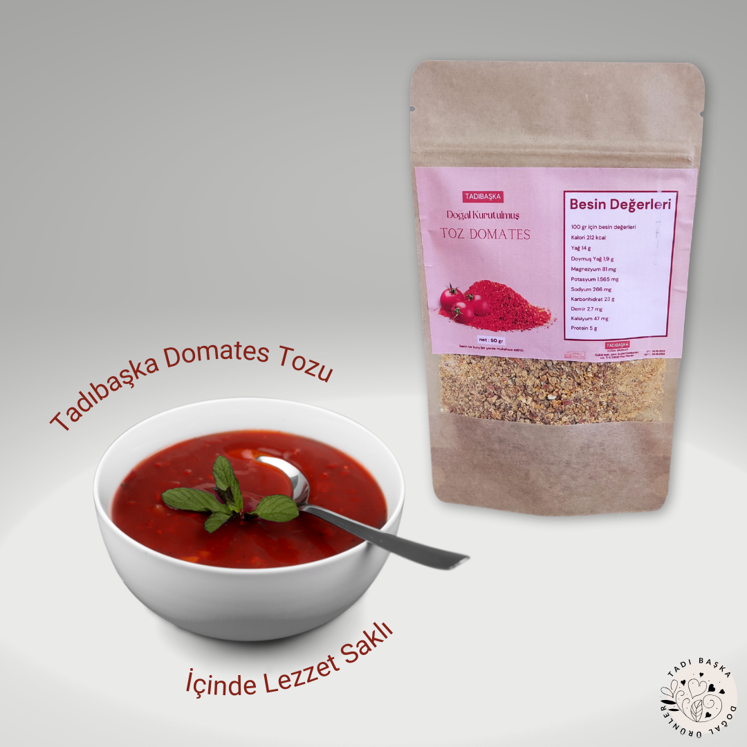 Ev Yapımı Kurutulmuş Domates Tozu 50 Gr