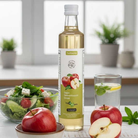 Tadıbaşka Elma Sirkesi 500 ml – Doğal Fermente, Filtresiz ve Katkısız