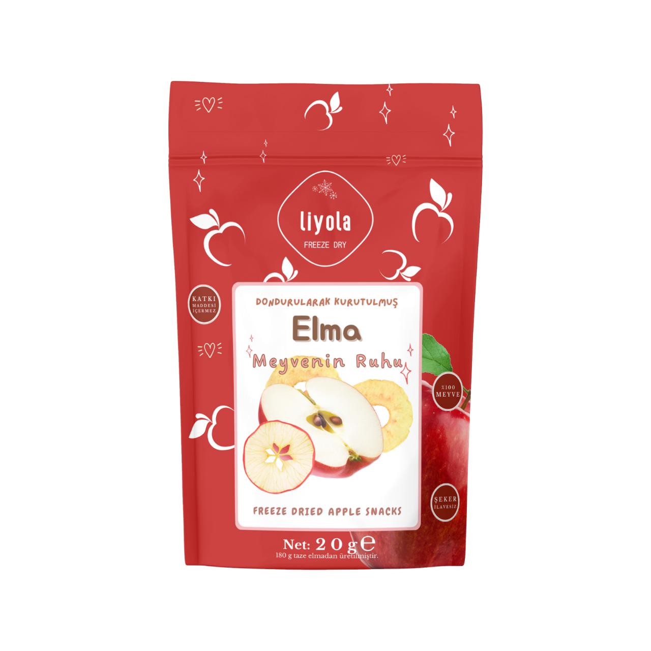 Liyola Dondurularak Kurutulmuş Elma 20g