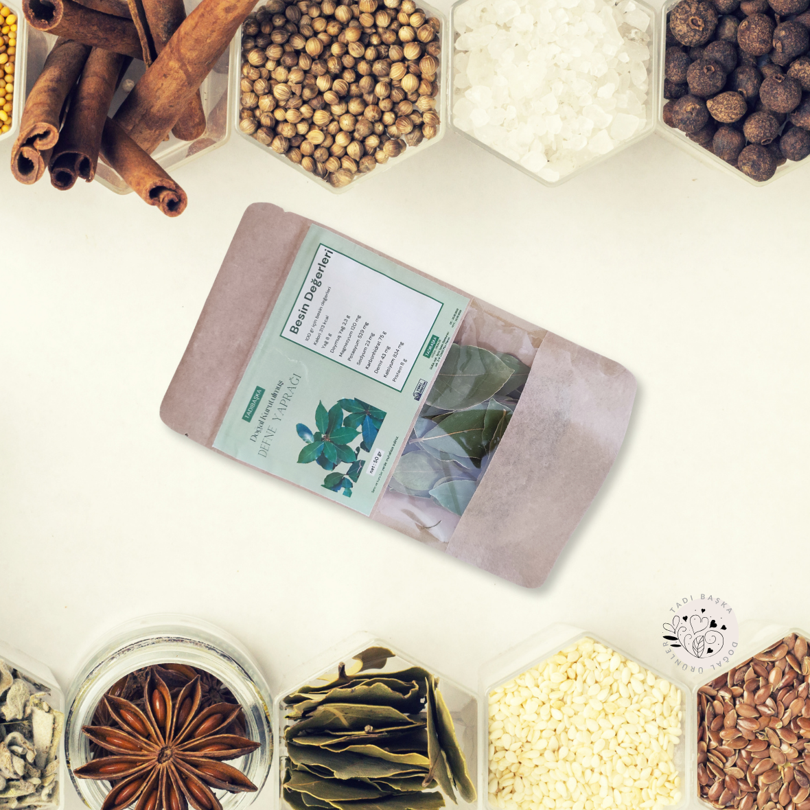 Gölgede Kurutulmuş Defne Yaprağı 50 Gr