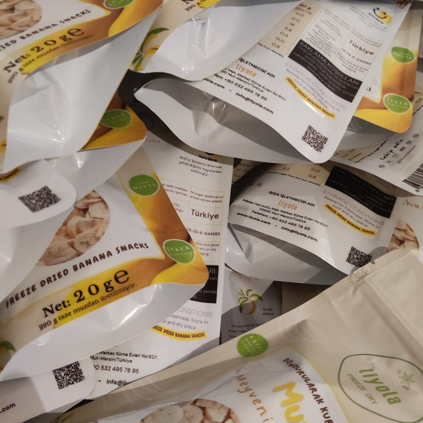 Liyola Dondurularak Kurutulmuş Muz 20g