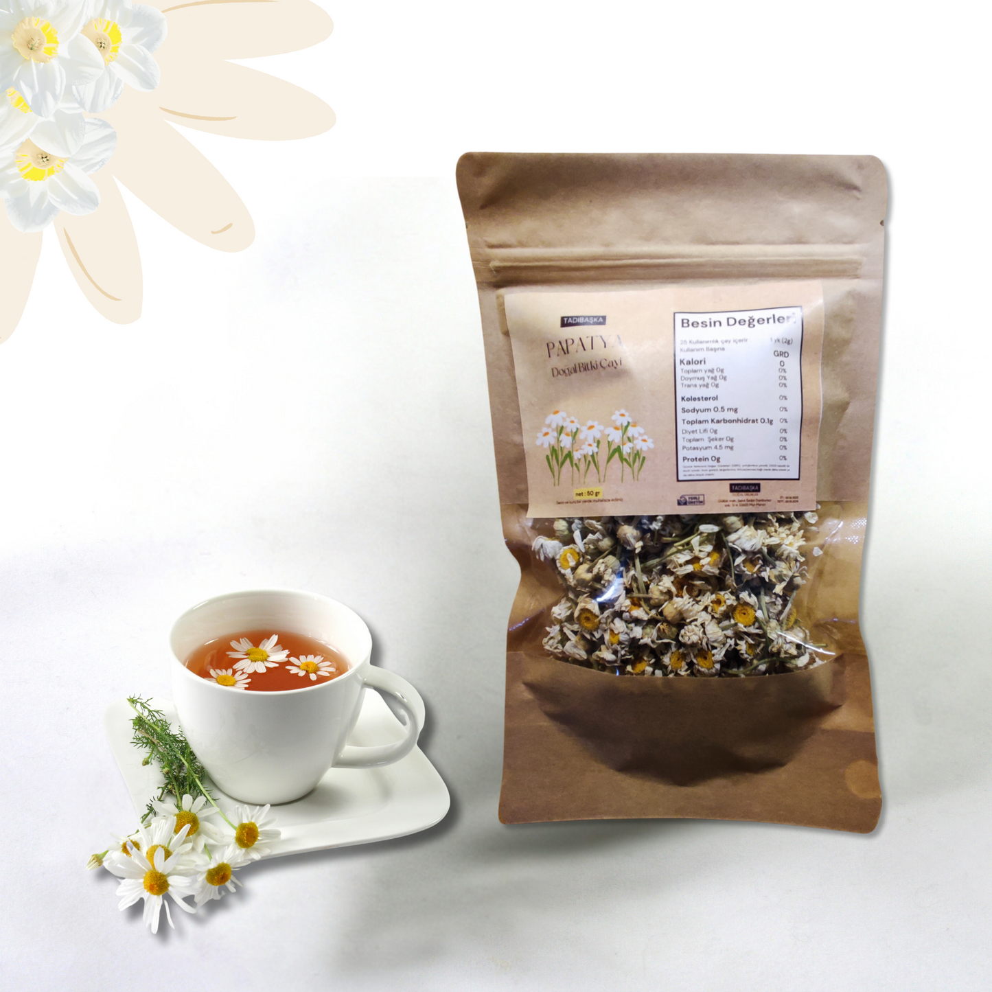 Gölgede Kurutulmuş Papatya Çayı 50 Gr.