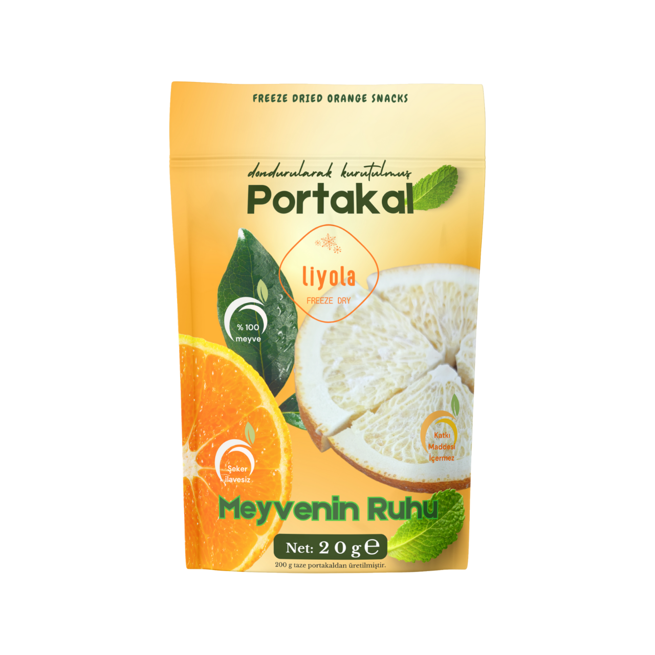 Liyola Dondurularak Kurutulmuş Portakal 20g