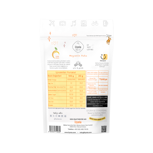 Liyola Dondurularak Kurutulmuş Portakal 20g