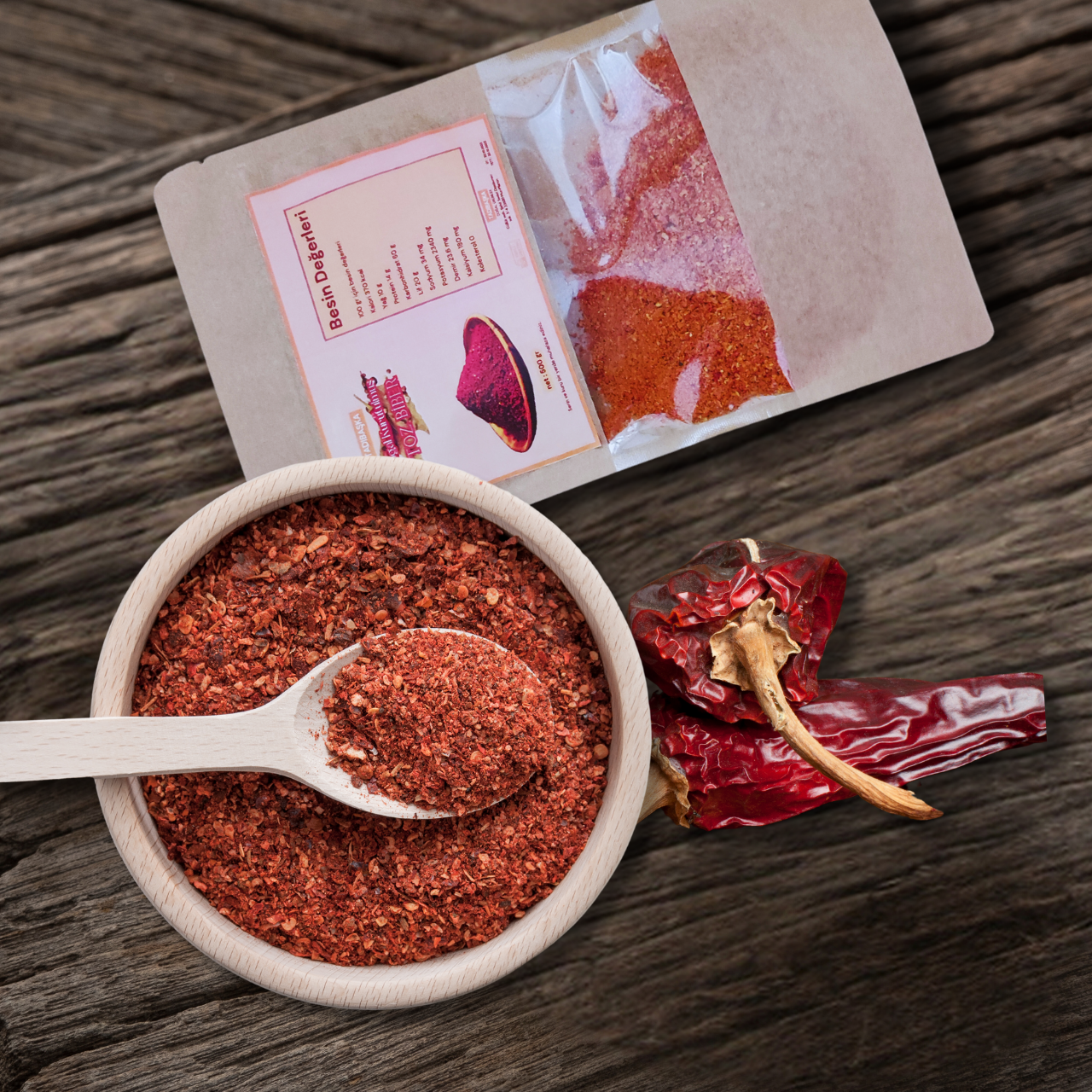 Ev Yapımı Tatlı Toz Biber 500 Gr
