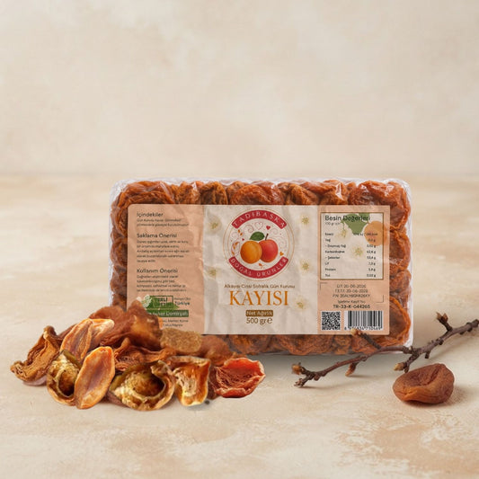 Tadıbaşka Gün Kurusu Alyanak Kayısı 500 g – Gölgede Kurutulmuş, Kükürtsüz, İlave Şekersiz