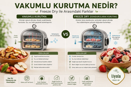 Vakumlu Kurutma Nedir? Freeze Dry ile Arasındaki Farklar