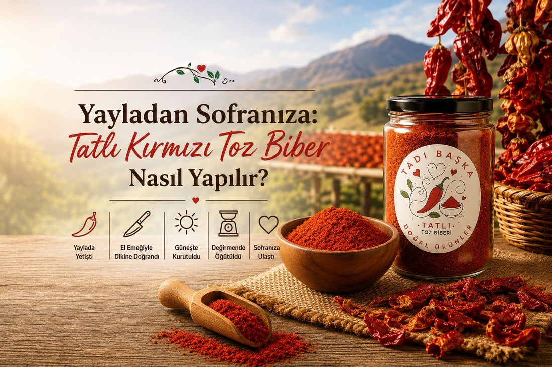 Yayladan Sofranıza: Tatlı Kırmızı Toz Biber Nasıl Yapılır?
