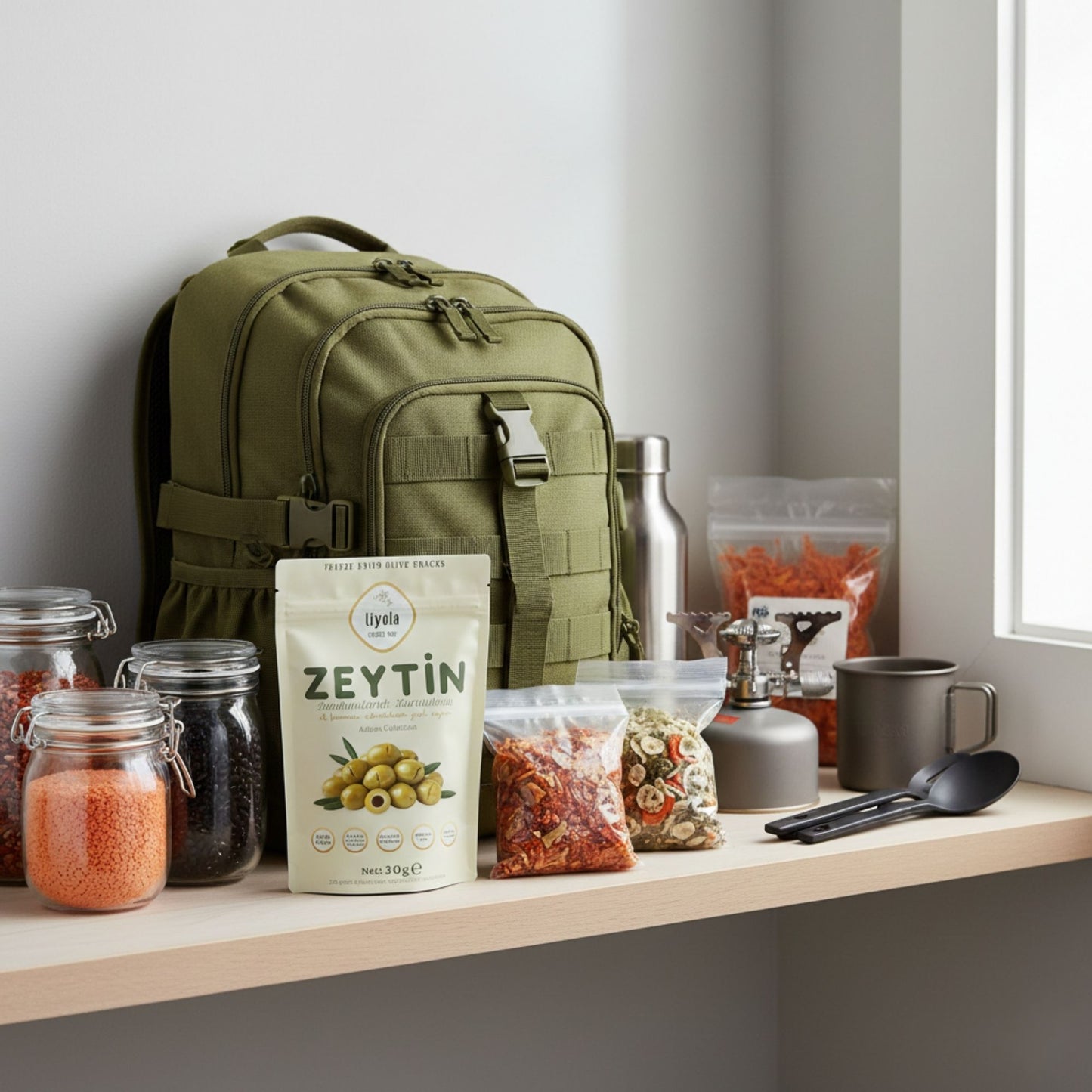 Liyola Artisan Collection | Dondurularak Kurutulmuş El Kırması Çekirdeksiz Yeşil Zeytin