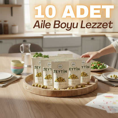 Liyola Artisan Collection | Dondurularak Kurutulmuş El Kırması Çekirdeksiz Yeşil Zeytin