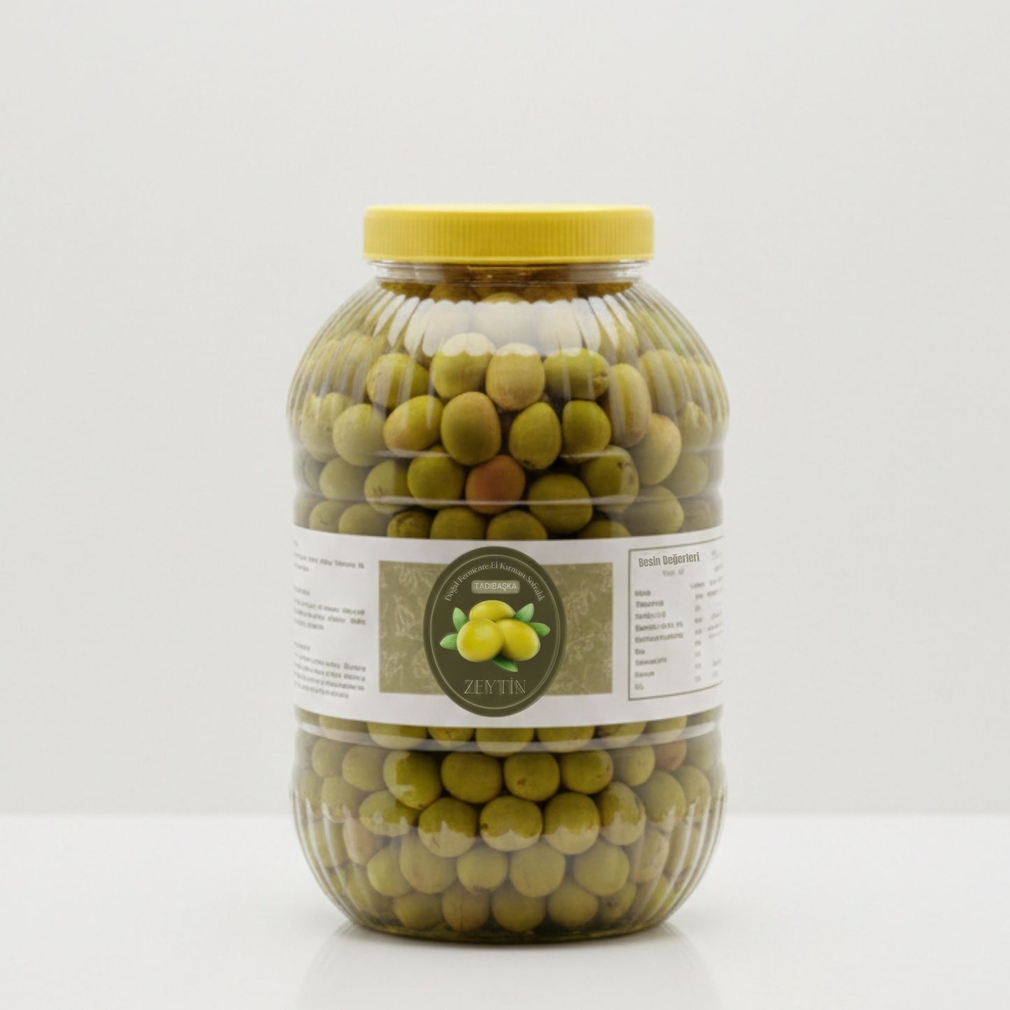 Tadıbaşka İri Taneli El Kırması Yeşil Zeytin