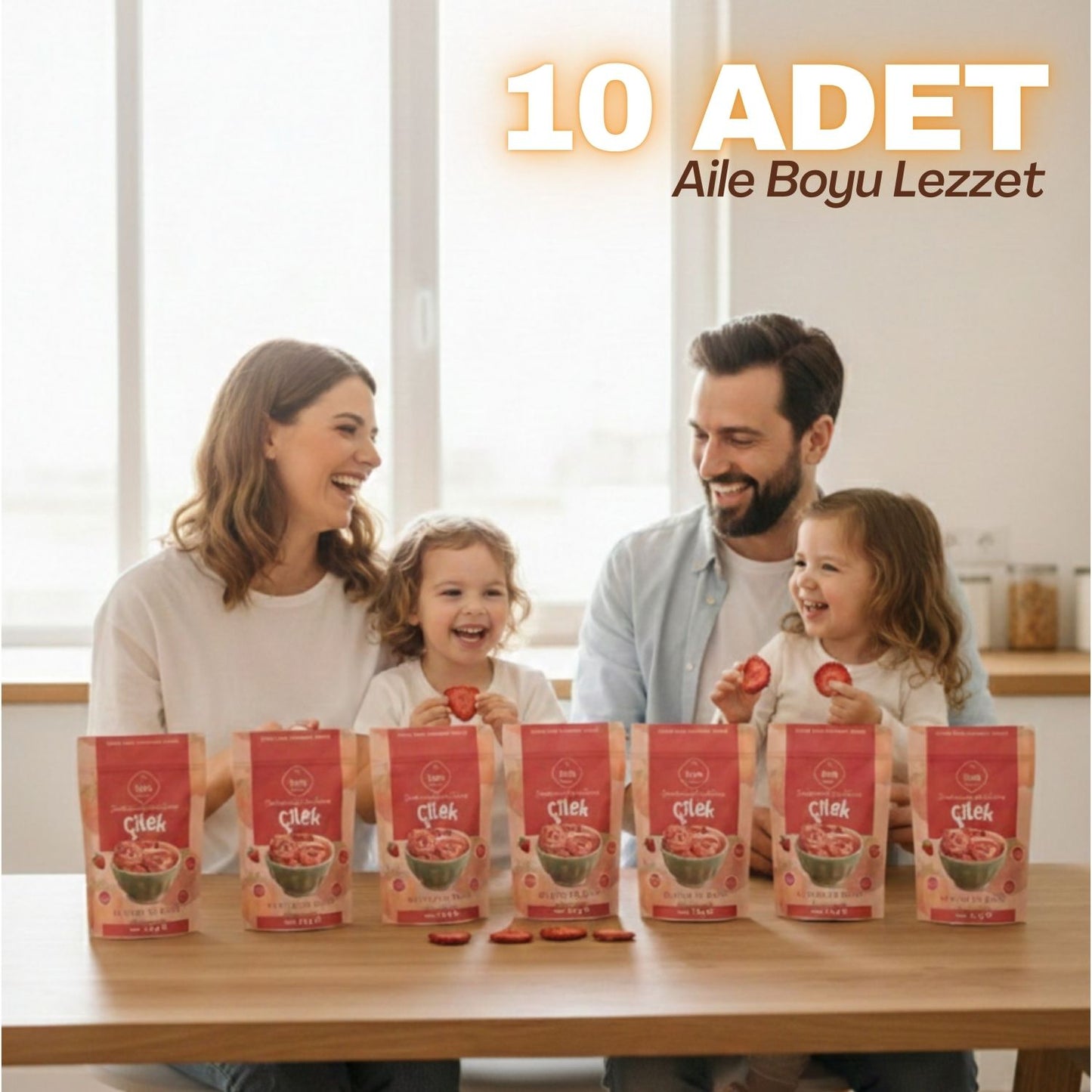 Liyola Freeze Dry Çilek 15 g | Dondurularak Kurutulmuş, Şeker İlavesiz Doğal Atıştırmalık