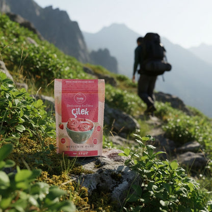 Liyola Freeze Dry Çilek 15 g | Dondurularak Kurutulmuş, Şeker İlavesiz Doğal Atıştırmalık