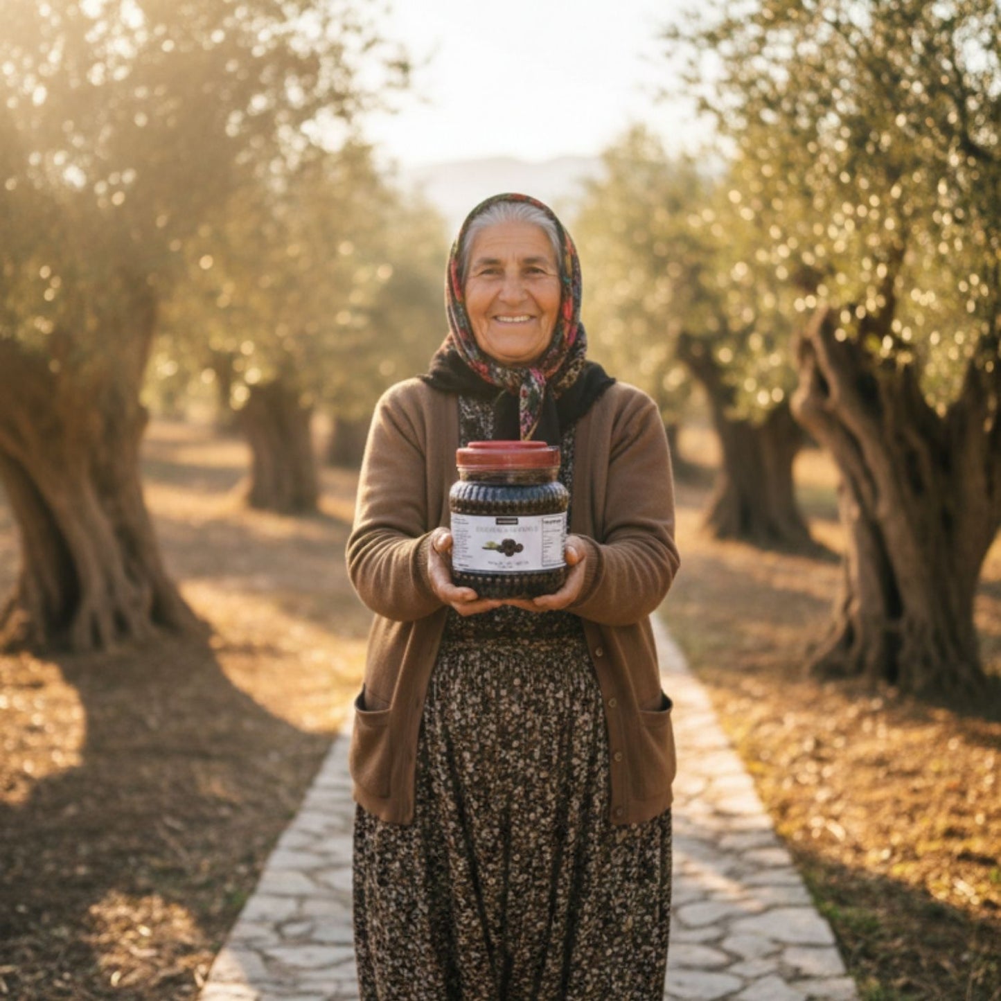 Tadıbaşka Geleneksel Salamura Doğal Siyah Zeytin Az Tuzlu Kahvaltılık 1 kg