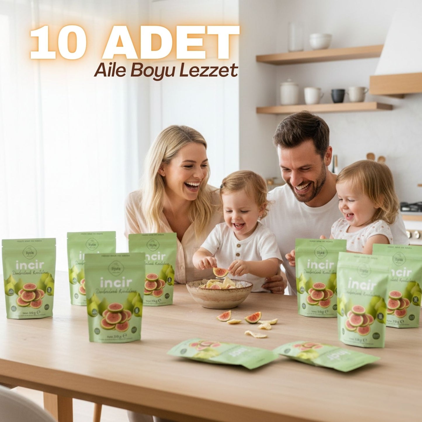 Liyola Dondurularak Kurutulmuş Mut Beyazı İncir. Şeker İlavesiz, Katkısız, Doğal Atıştırmalık, 30g