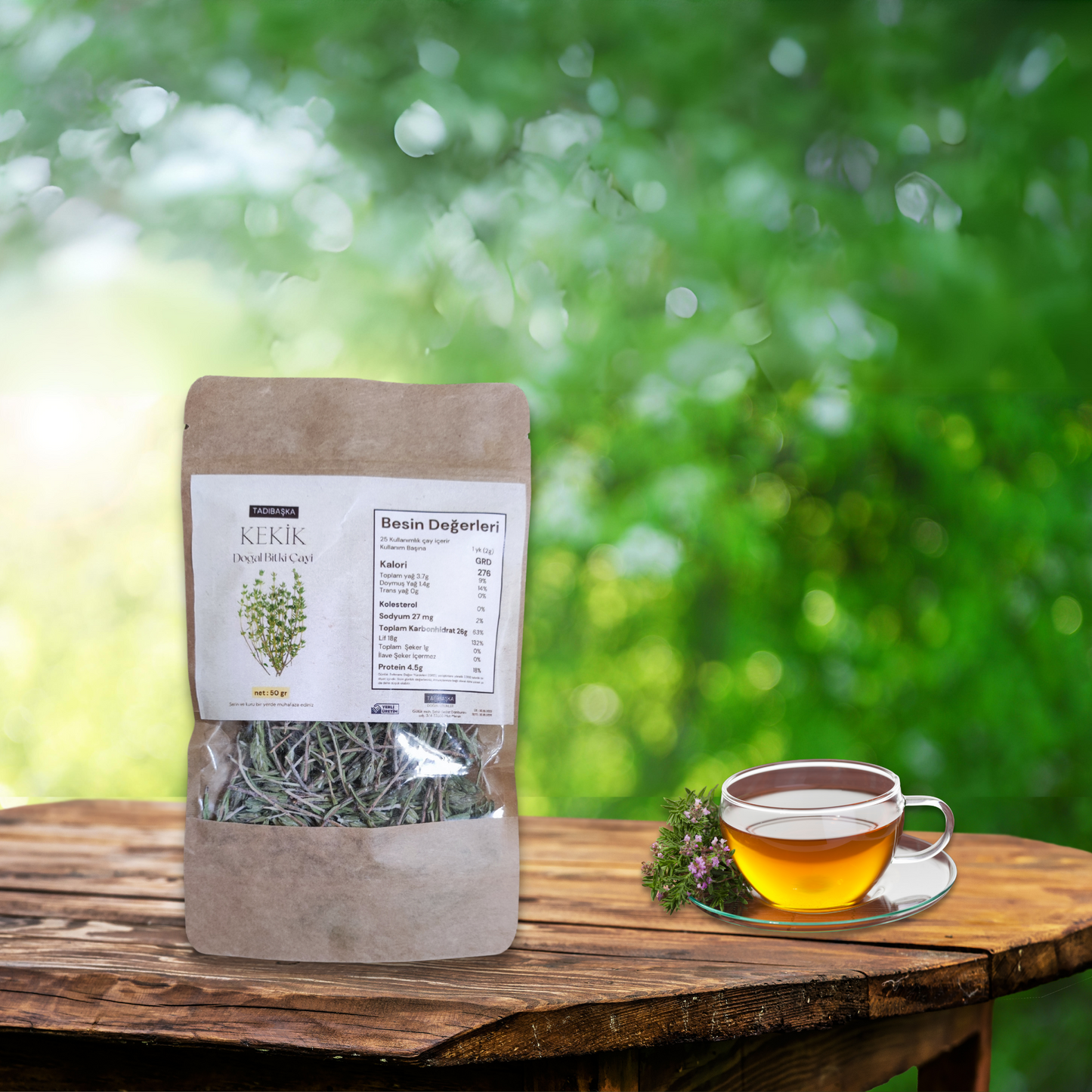 Gölgede Kurutulmuş Kekik Çayı 50 Gr