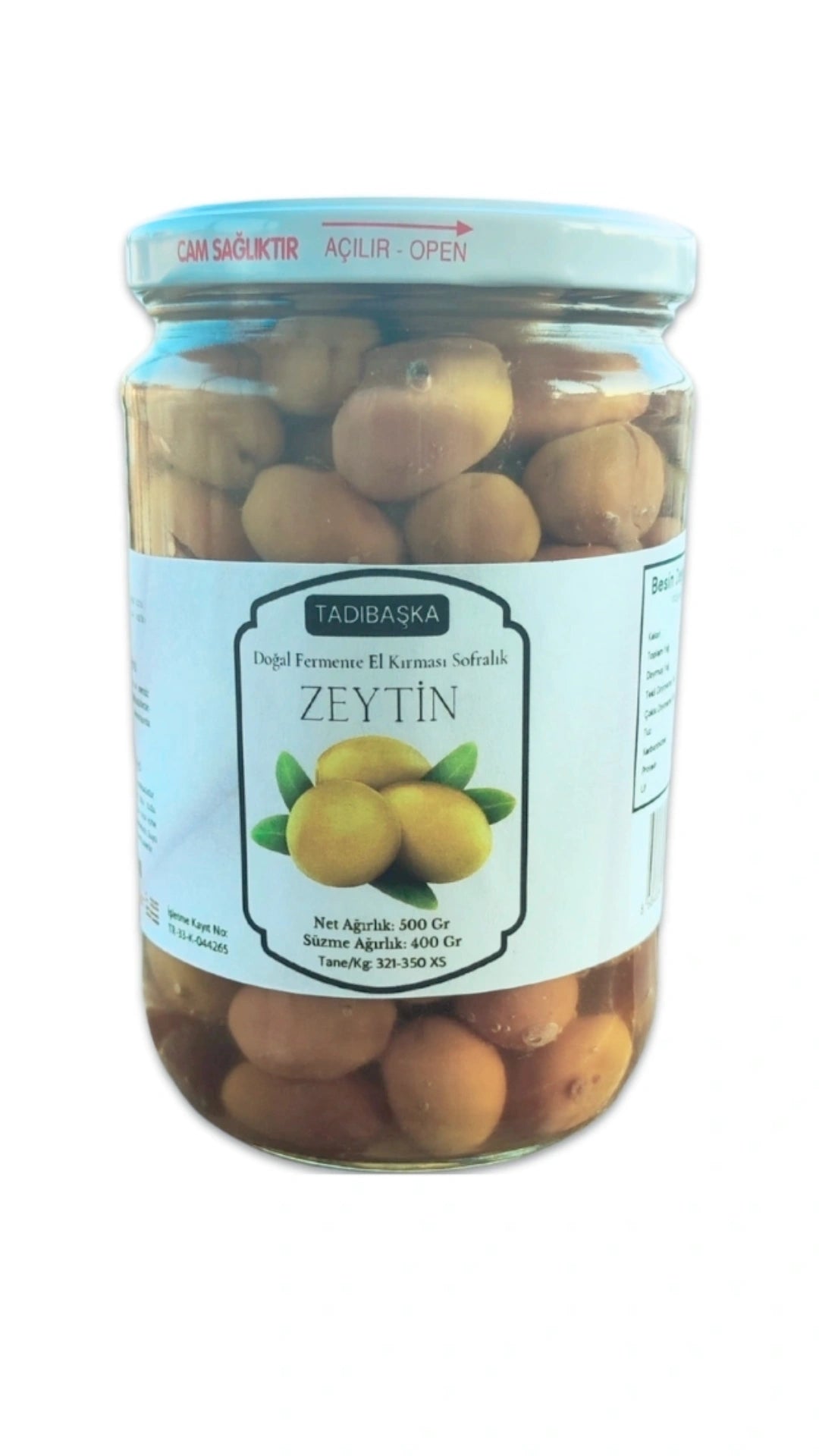 El Kırması Orta Taneli Yeşil Zeytin