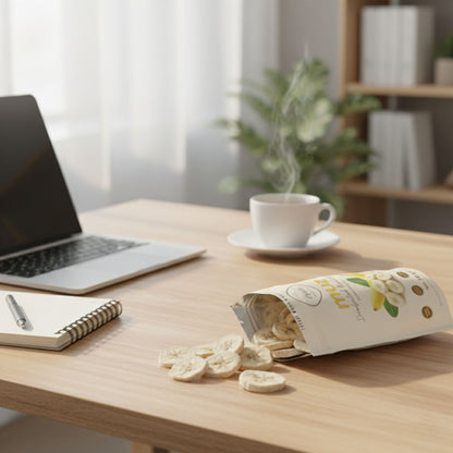 Liyola Freeze Dry Dondurularak Kurutulmuş Muz | %100 Doğal, Şekersiz-20g