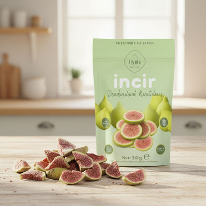 Liyola Dondurularak Kurutulmuş Mut Beyazı İncir – Şeker İlavesiz, Katkısız, Doğal Atıştırmalık, 30 g