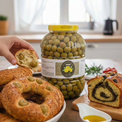 Tadıbaşka İri Taneli El Kırması Yeşil Zeytin