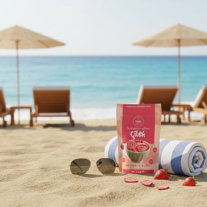 Liyola Freeze Dry Çilek 15 g | Dondurularak Kurutulmuş, Şeker İlavesiz Doğal Atıştırmalık