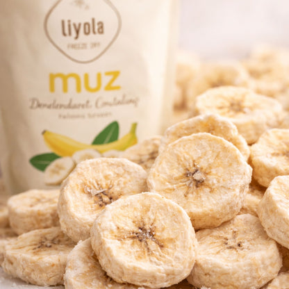 Liyola Freeze Dry Dondurularak Kurutulmuş Muz | %100 Doğal, Şekersiz-20g