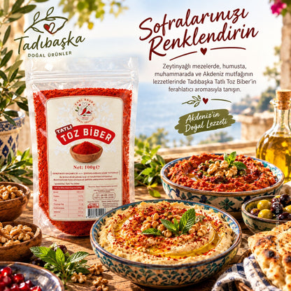 Tadıbaşka Geleneksel Güneşte Kurutulmuş Tatlı Toz Biber