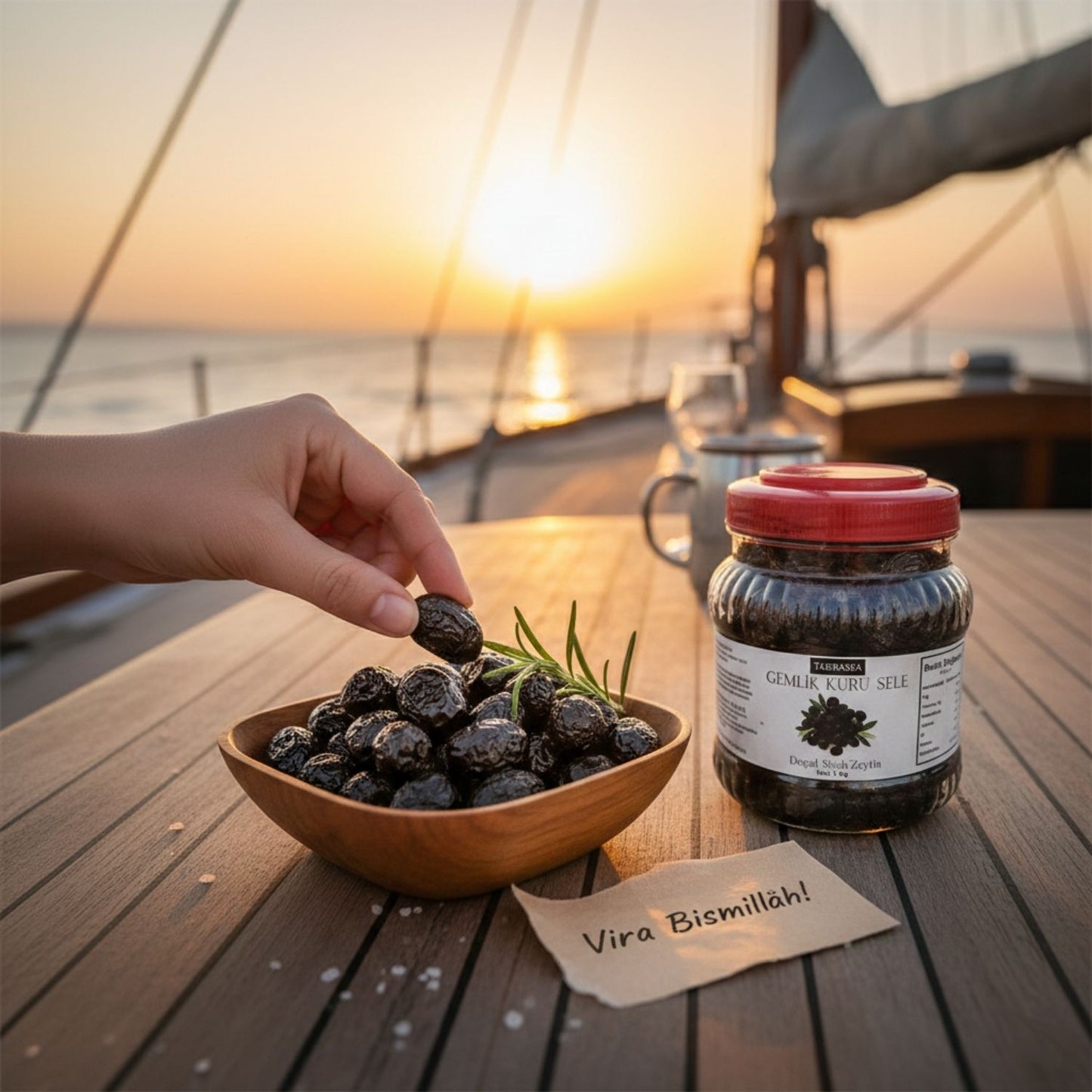 Gemlik İri Taneli Sele Zeytin – Az Tuzlu (1 Kg)