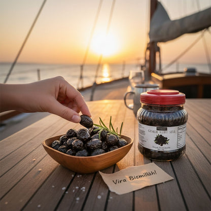 Gemlik İri Taneli Sele Zeytin – Az Tuzlu (1 Kg)